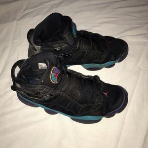 Nike Air Jordan 6 Rings Aqua Black Red Flint Grey DD5077-040 Men's Size 12.5